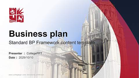 University of Bristol Competition/Entrepreneurship Contest PPT Template