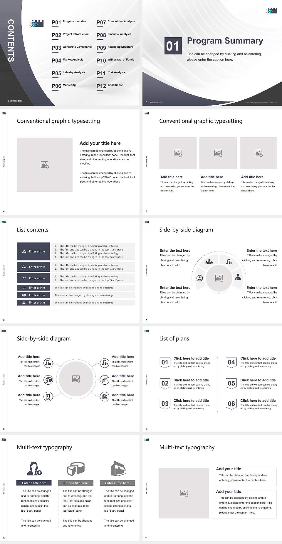 Royal Roads University Competition/Entrepreneurship Contest PPT Template4:3 ratio PPT effect preview image2