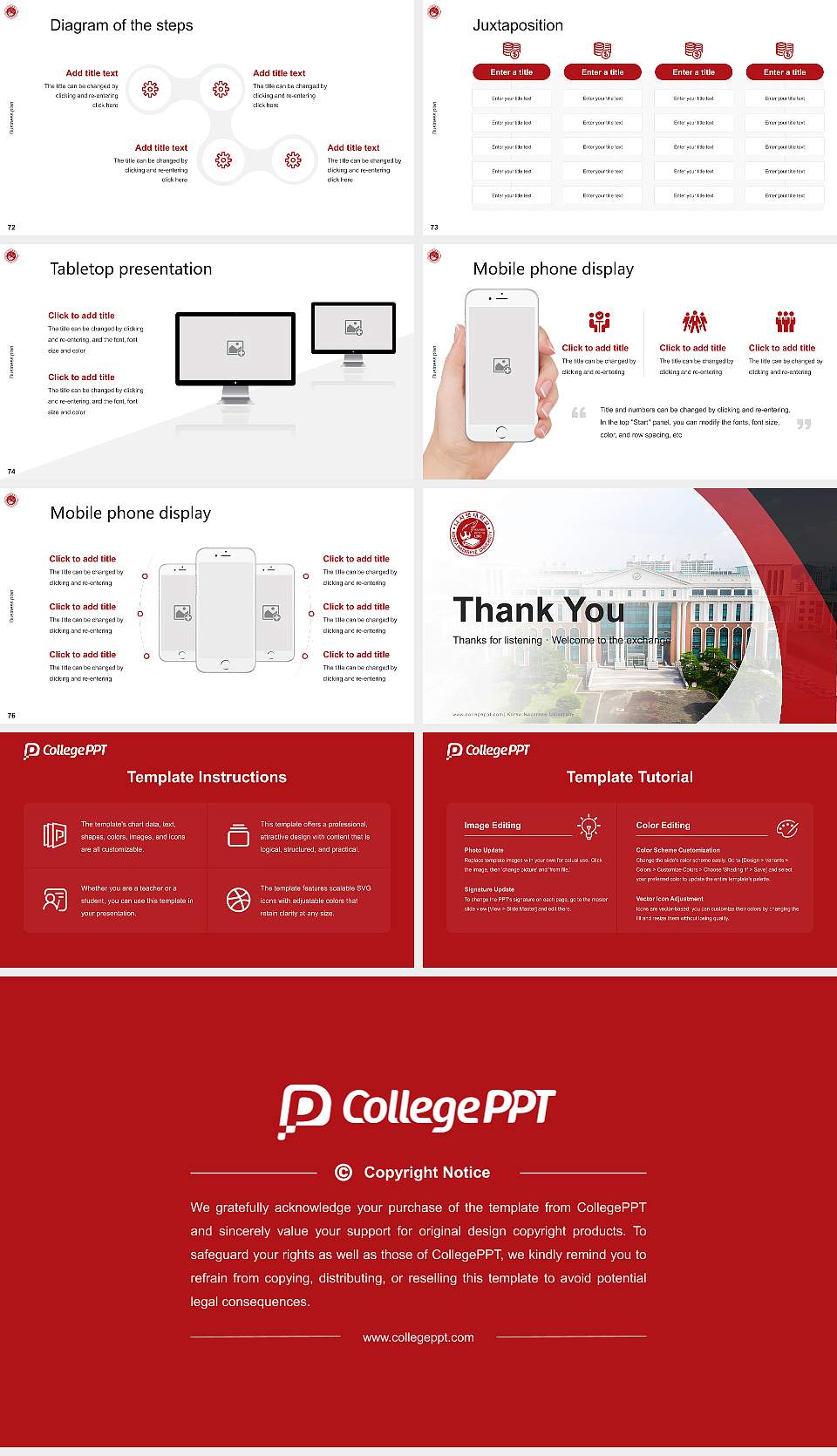 Korea Nazarene University Competition/Entrepreneurship Contest PPT Template16:9 ratio PPT effect preview image9