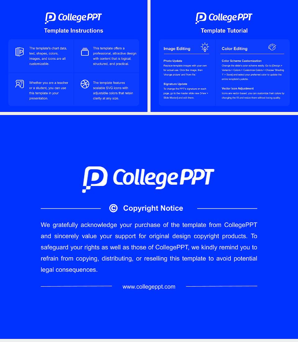 Kunsan College of Nursing Course/Courseware Creation PPT Template4:3 ratio PPT effect preview image5