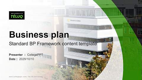 TéLUQ University Competition/Entrepreneurship Contest PPT Template
