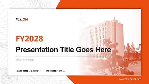 Jeonju Technical College Academic Presentation/Research Findings Report PPT Template