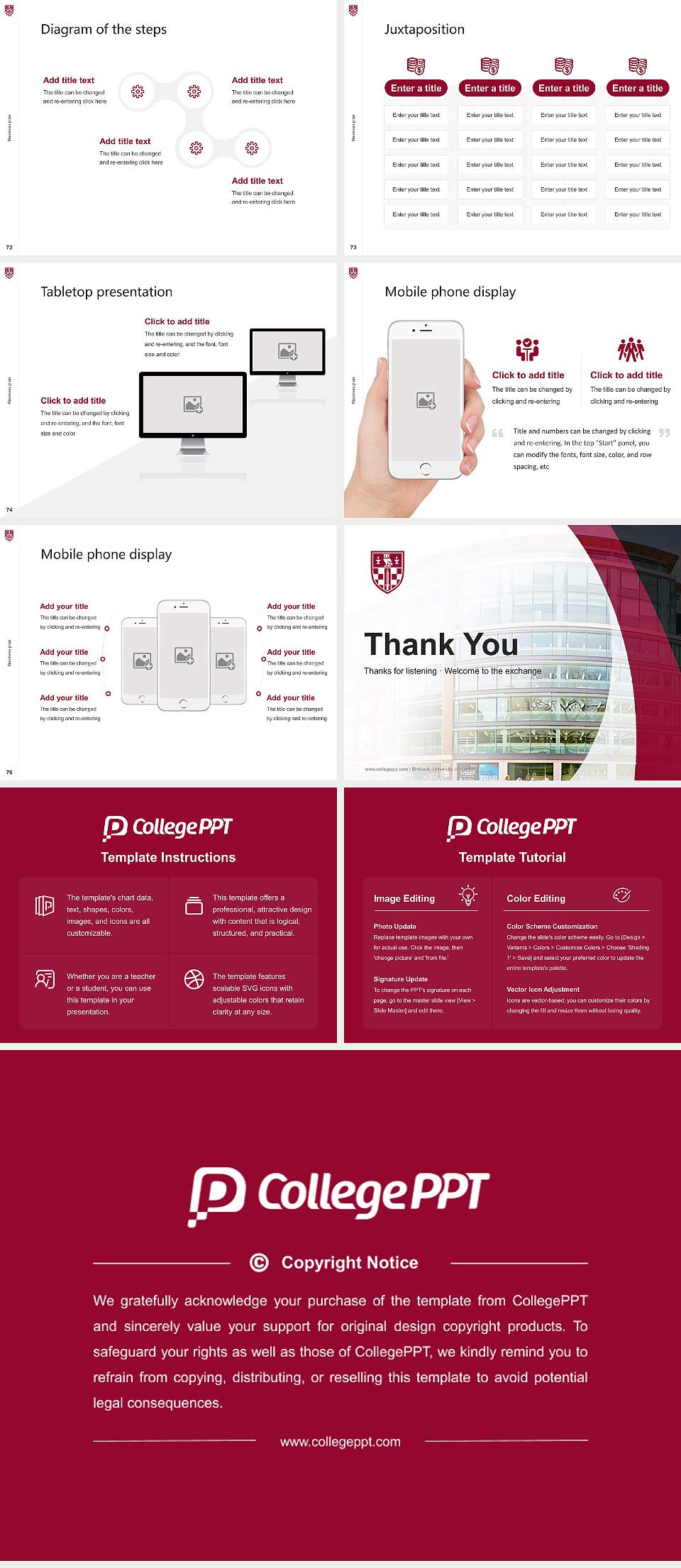 Birkbeck, University of London Competition/Entrepreneurship Contest PPT Template4:3 ratio PPT effect preview image9