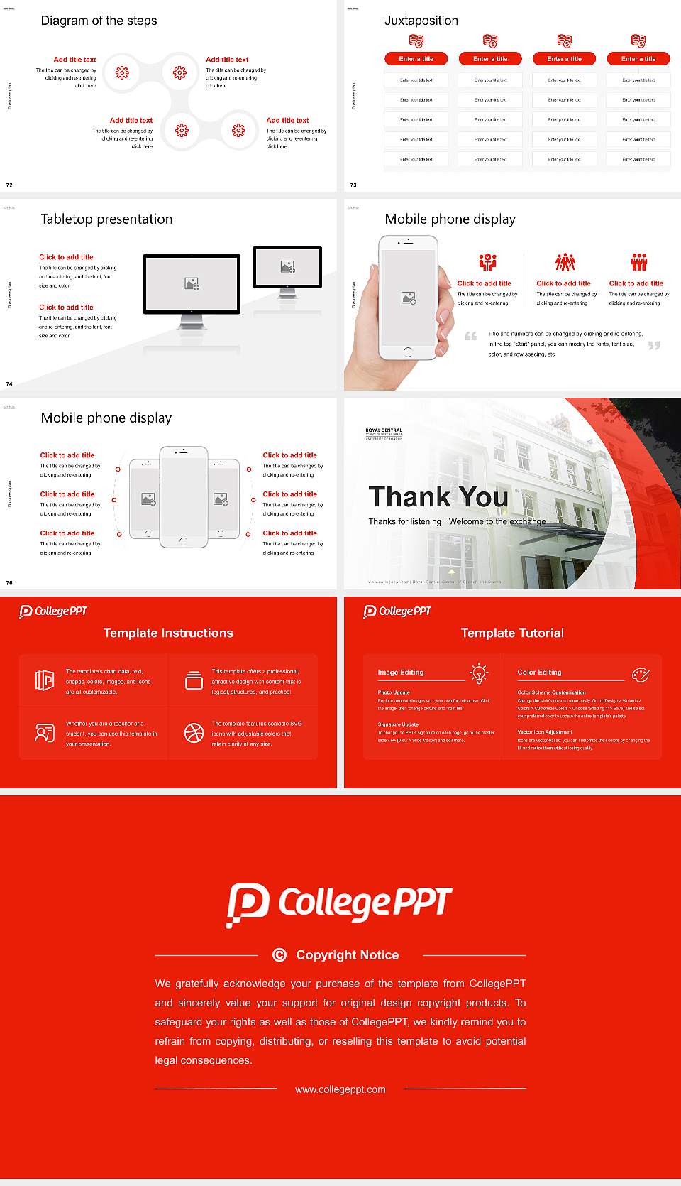 Royal Central School of Speech and Drama Competition/Entrepreneurship Contest PPT Template16:9 ratio PPT effect preview image9
