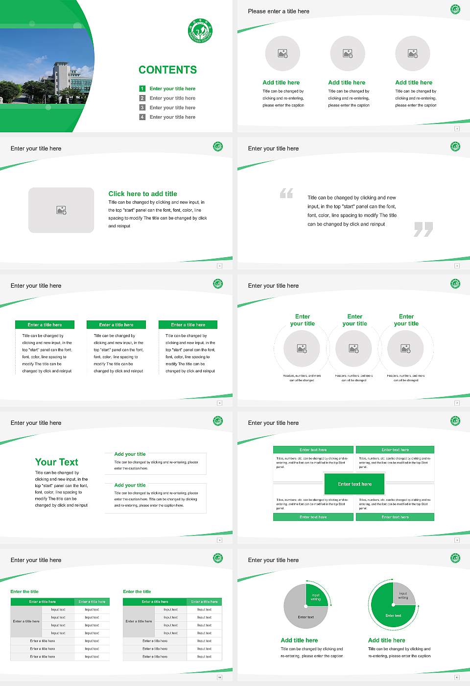 Saekyung College Course/Courseware Creation PPT Template16:9 ratio PPT effect preview image2