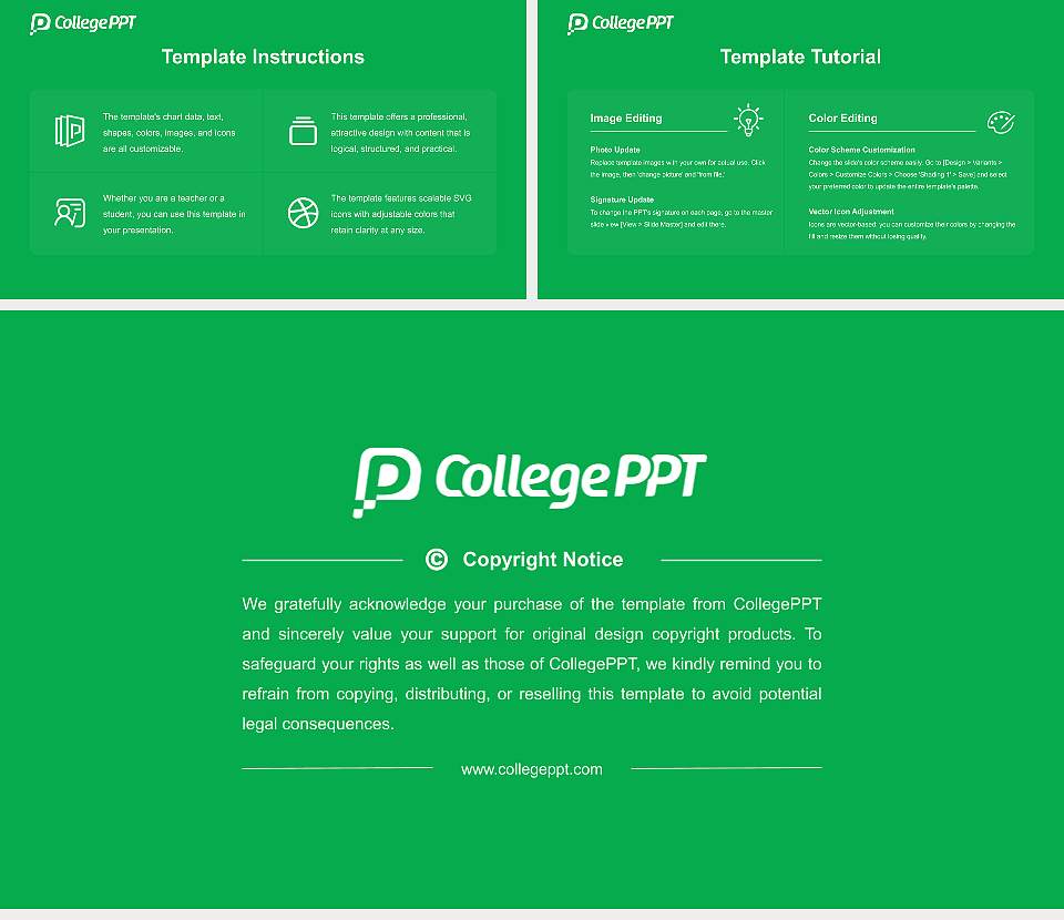 Saekyung College Course/Courseware Creation PPT Template16:9 ratio PPT effect preview image5
