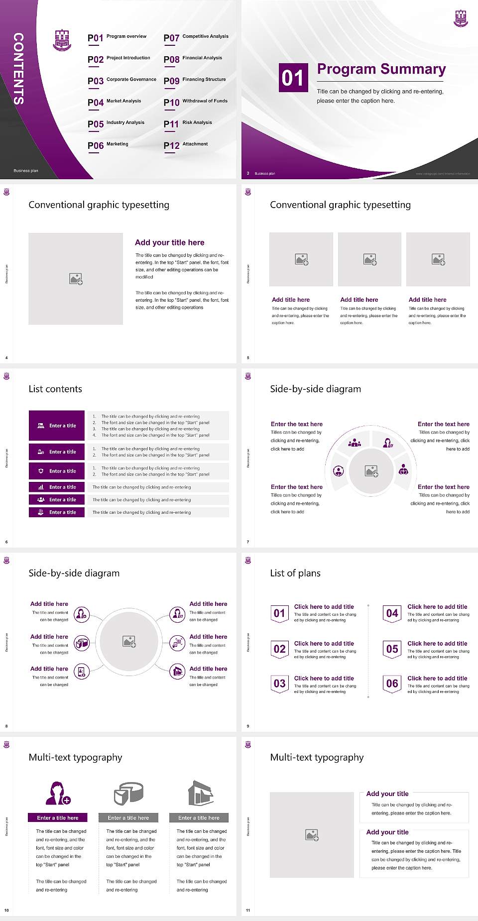 Fuji University Competition/Entrepreneurship Contest PPT Template4:3 ratio PPT effect preview image2