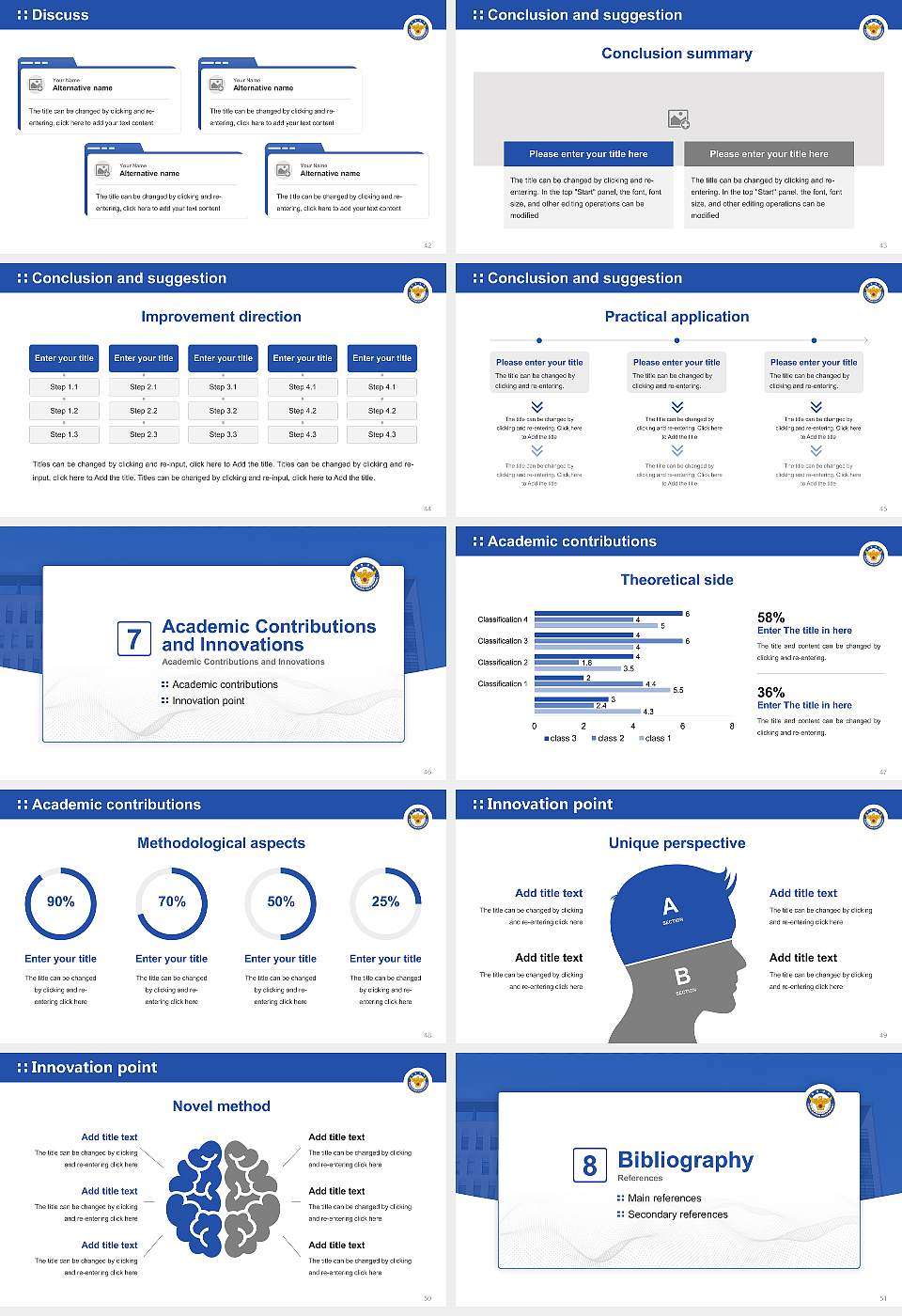 Korea National Police University Graduation Thesis Defense PPT Template16:9 ratio PPT effect preview image6