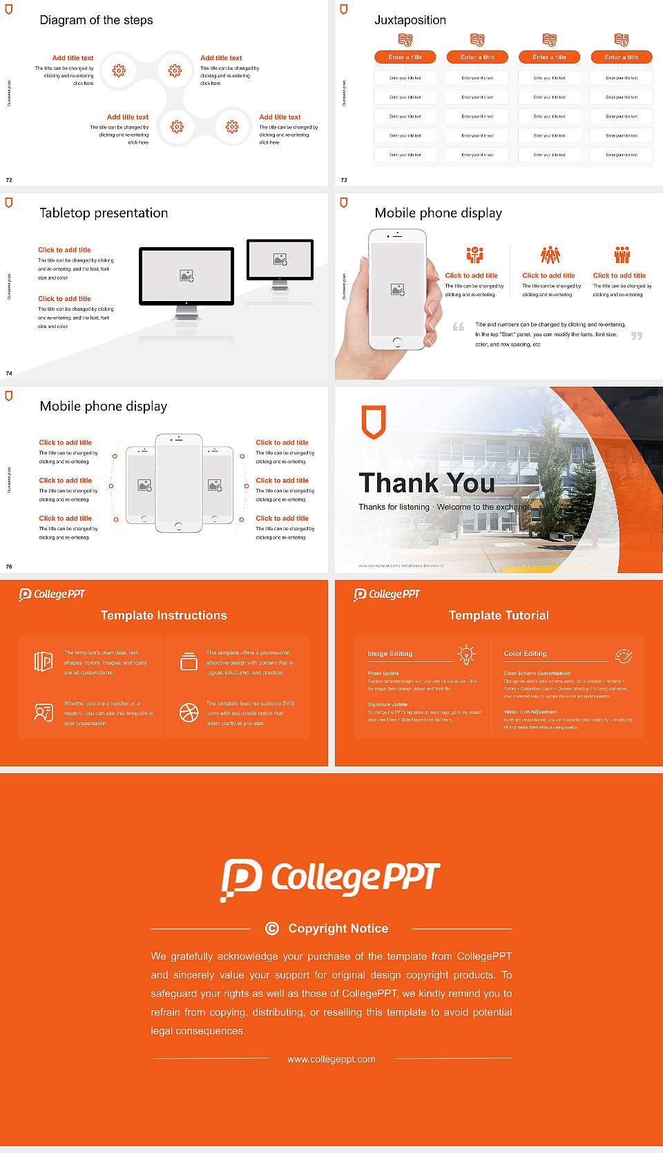 Athabasca University Competition/Entrepreneurship Contest PPT Template16:9 ratio PPT effect preview image9