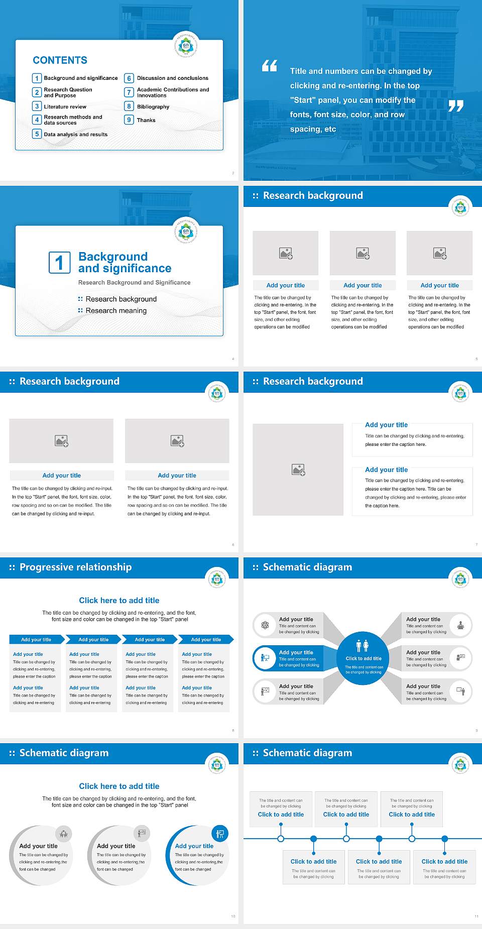 Gyeongnam National University of Science and Technology Graduation Thesis Defense PPT Template4:3 ratio PPT effect preview image2