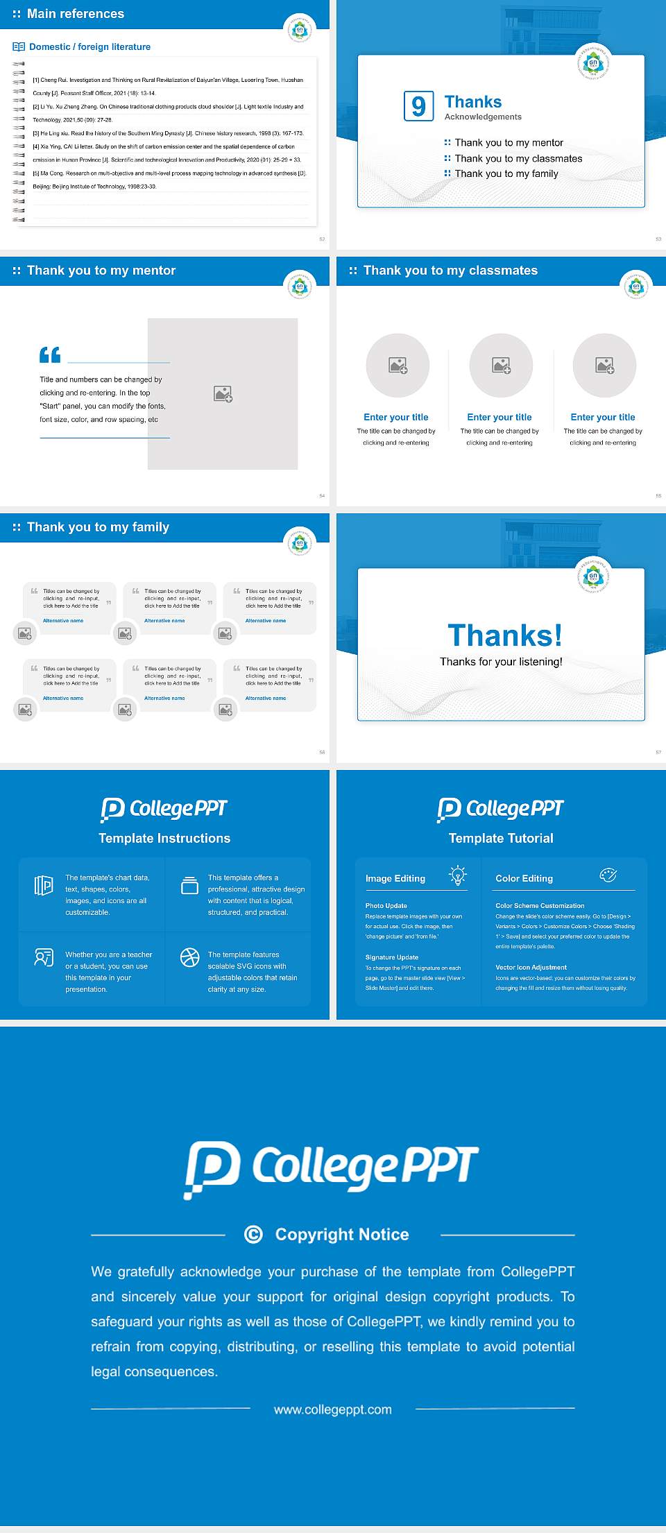 Gyeongnam National University of Science and Technology Graduation Thesis Defense PPT Template4:3 ratio PPT effect preview image7