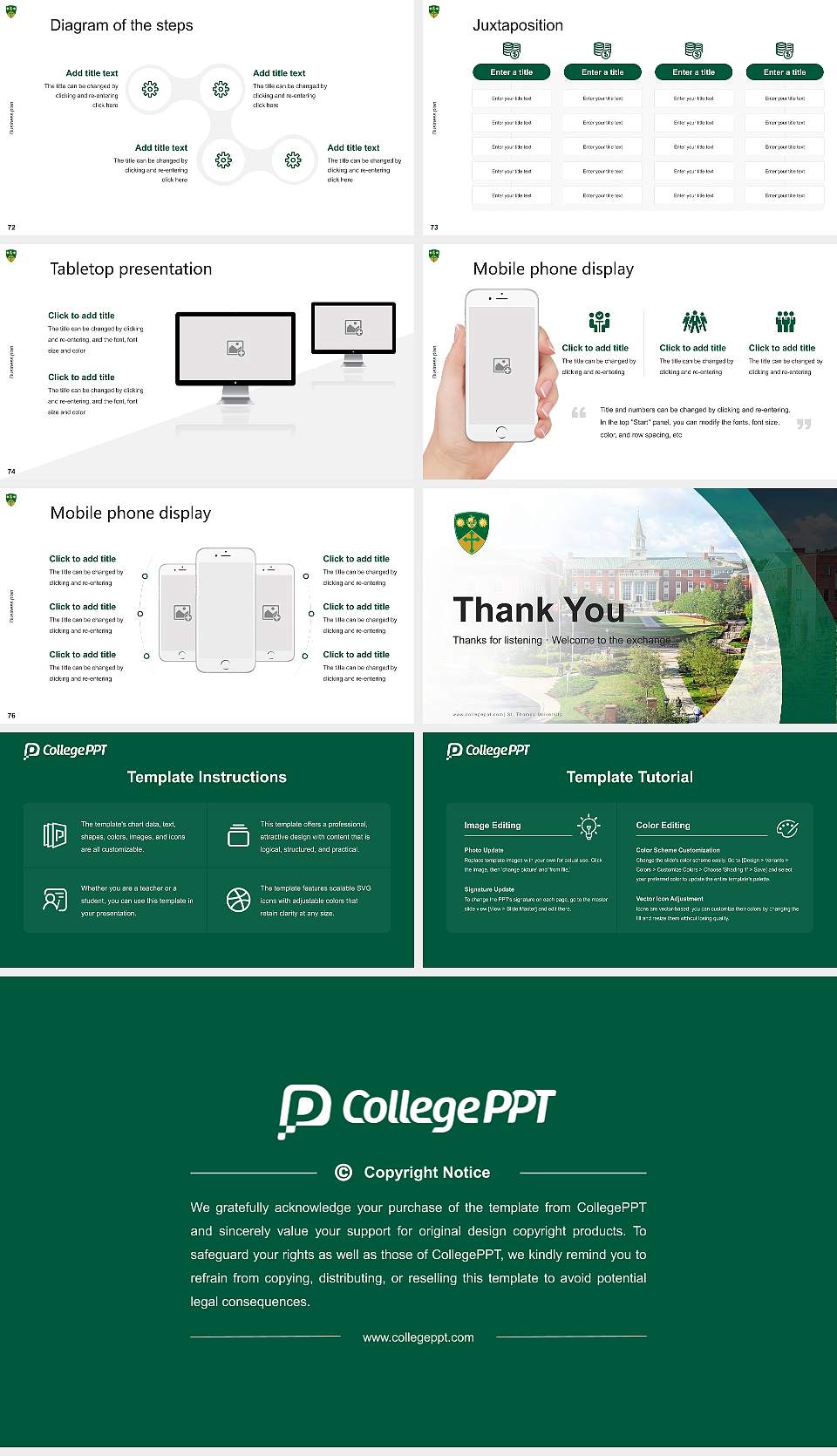 St. Thomas University Competition/Entrepreneurship Contest PPT Template16:9 ratio PPT effect preview image9