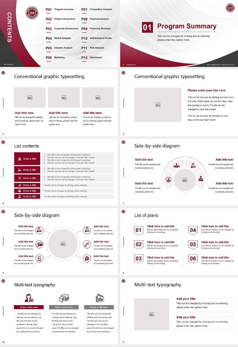 Kimpo University Competition/Entrepreneurship Contest PPT Template16:9 ratio PPT effect preview image2