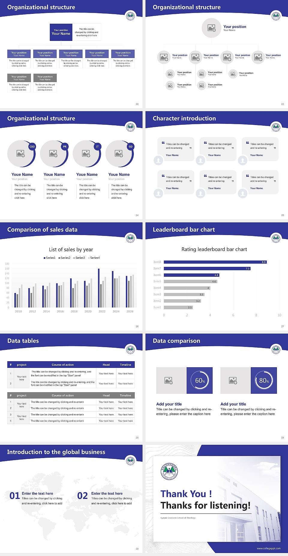 Kyeyak Graduate School of Theology Academic Presentation/Research Findings Report PPT Template4:3 ratio PPT effect preview image4