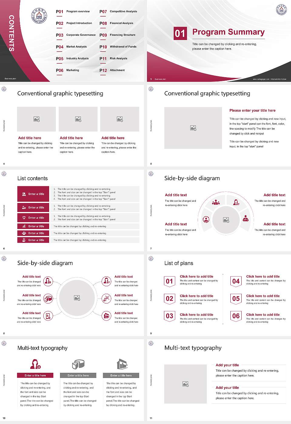 Hannam University Competition/Entrepreneurship Contest PPT Template16:9 ratio PPT effect preview image2