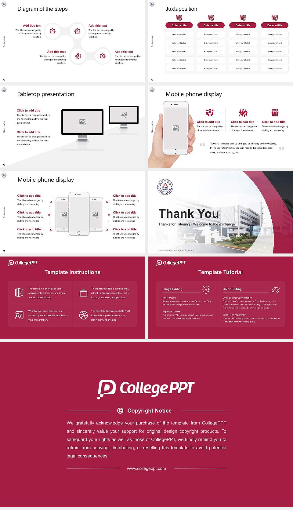 Hannam University Competition/Entrepreneurship Contest PPT Template16:9 ratio PPT effect preview image9