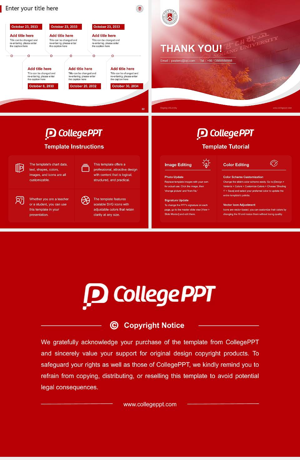Sogang University Lecture Sharing and Networking Event PPT Template4:3 ratio PPT effect preview image4