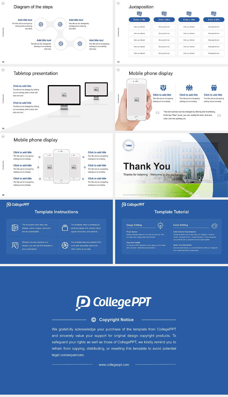 Kangwon National University Competition/Entrepreneurship Contest PPT Template16:9 ratio PPT effect preview image9