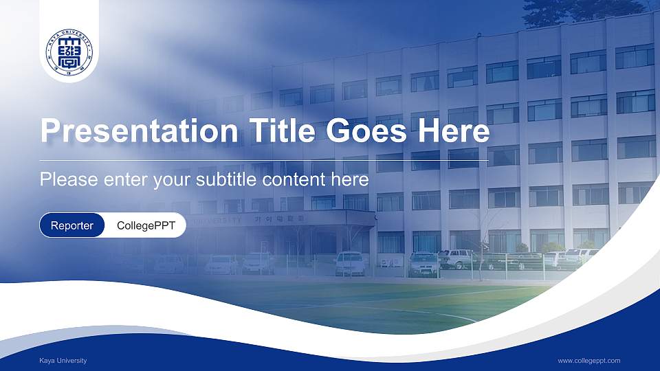 Kaya University Lecture Sharing and Networking Event PPT Template16:9 ratio PPT effect preview image