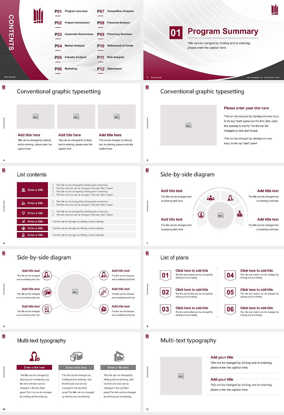 MacEwan University Competition/Entrepreneurship Contest PPT Template16:9 ratio PPT effect preview image2