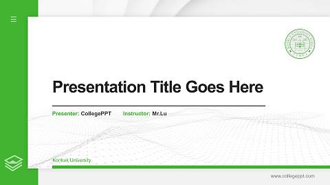 Konkuk University Thesis Proposal/Graduation Defense PPT Template