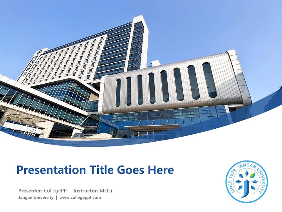Jangan University Course/Courseware Creation PPT Template4:3 ratio PPT effect preview image5