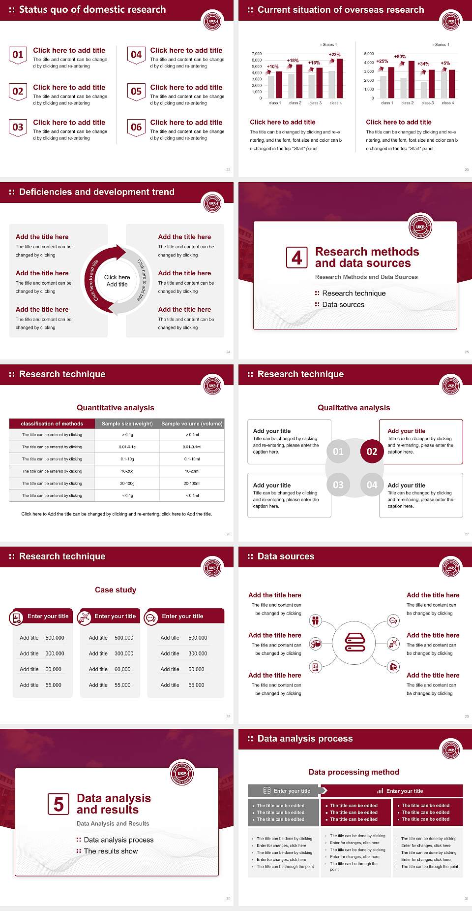 Kimpo University Graduation Thesis Defense PPT Template4:3 ratio PPT effect preview image4