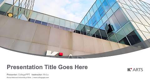 Korea National University of Arts Course/Courseware Creation PPT Template