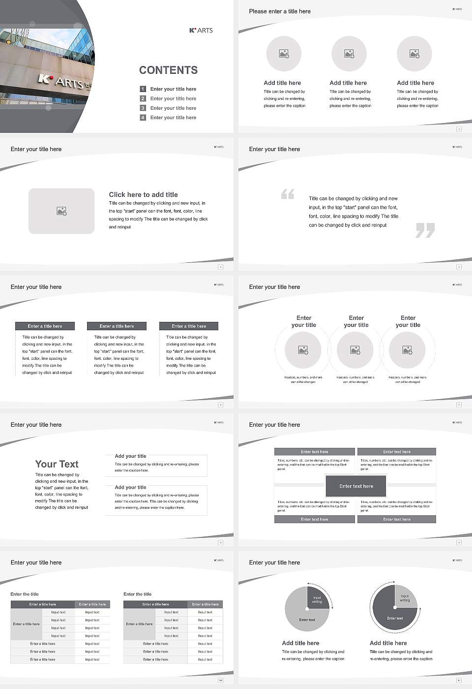 Korea National University of Arts Course/Courseware Creation PPT Template16:9 ratio PPT effect preview image2