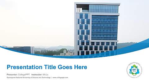 Gyeongnam National University of Science and Technology Course/Courseware Creation PPT Template