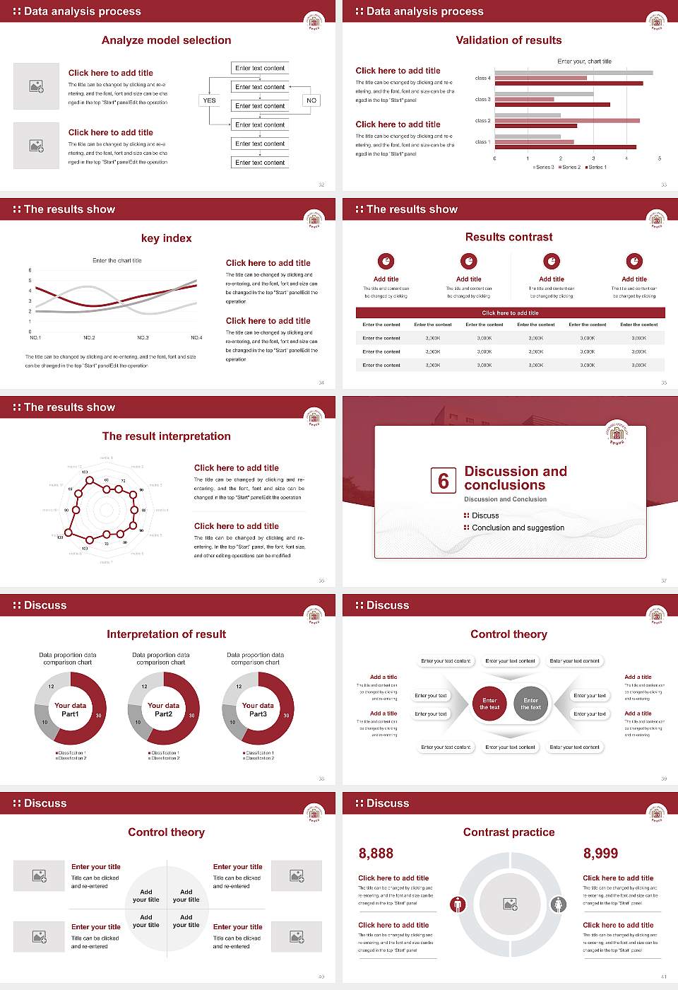 Joongbu University Graduation Thesis Defense PPT Template16:9 ratio PPT effect preview image5