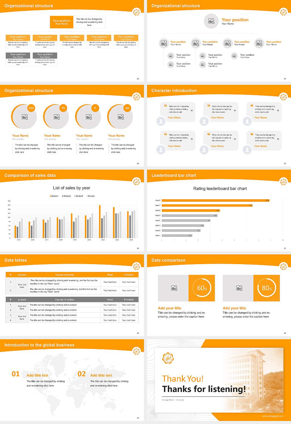 Kwangju Women’s University Academic Presentation/Research Findings Report PPT Template16:9 ratio PPT effect preview image4