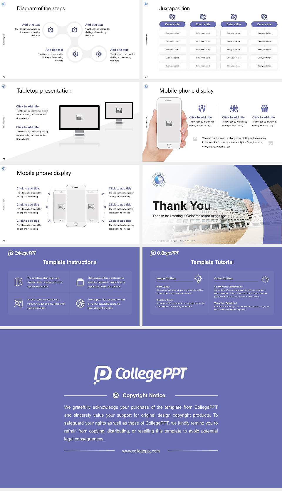 Sungshin Women’s University Competition/Entrepreneurship Contest PPT Template16:9 ratio PPT effect preview image9