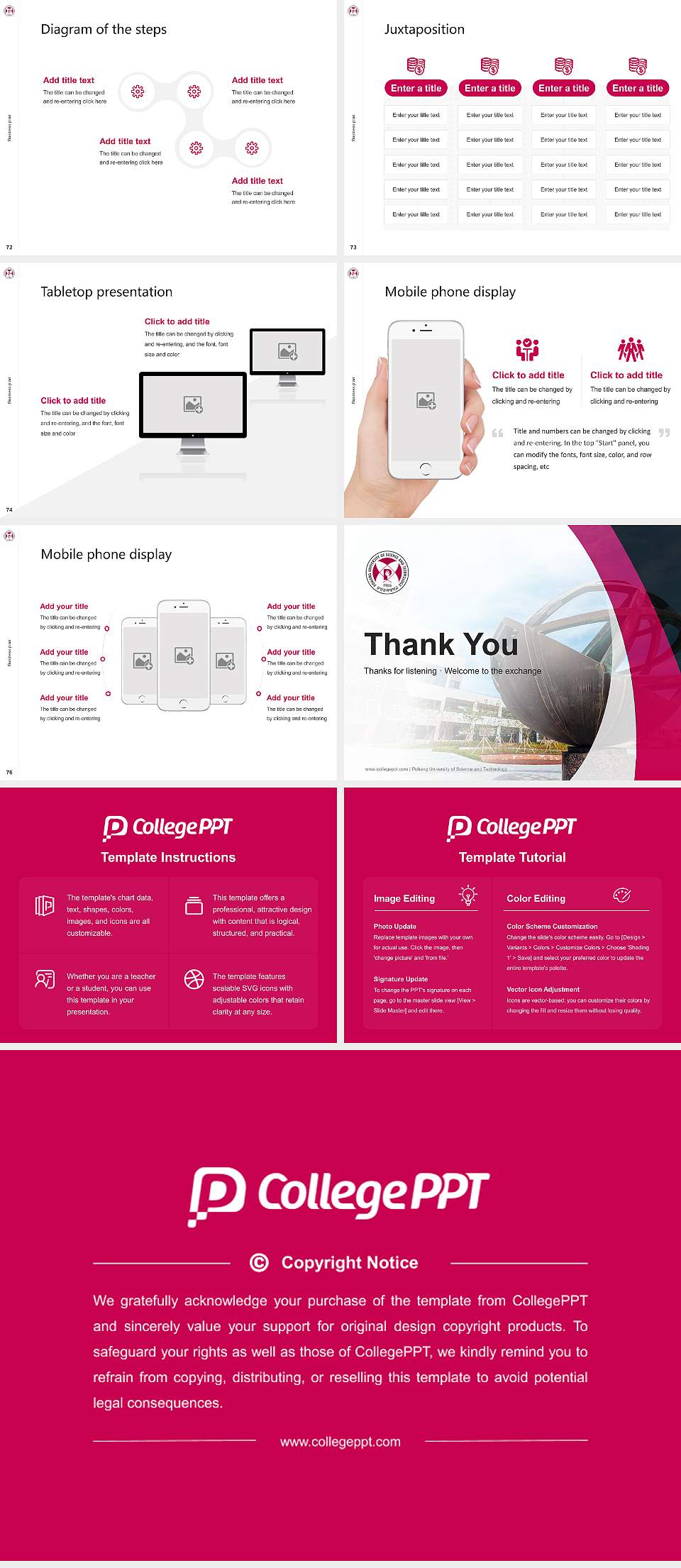 Pohang University of Science and Technology Competition/Entrepreneurship Contest PPT Template4:3 ratio PPT effect preview image9