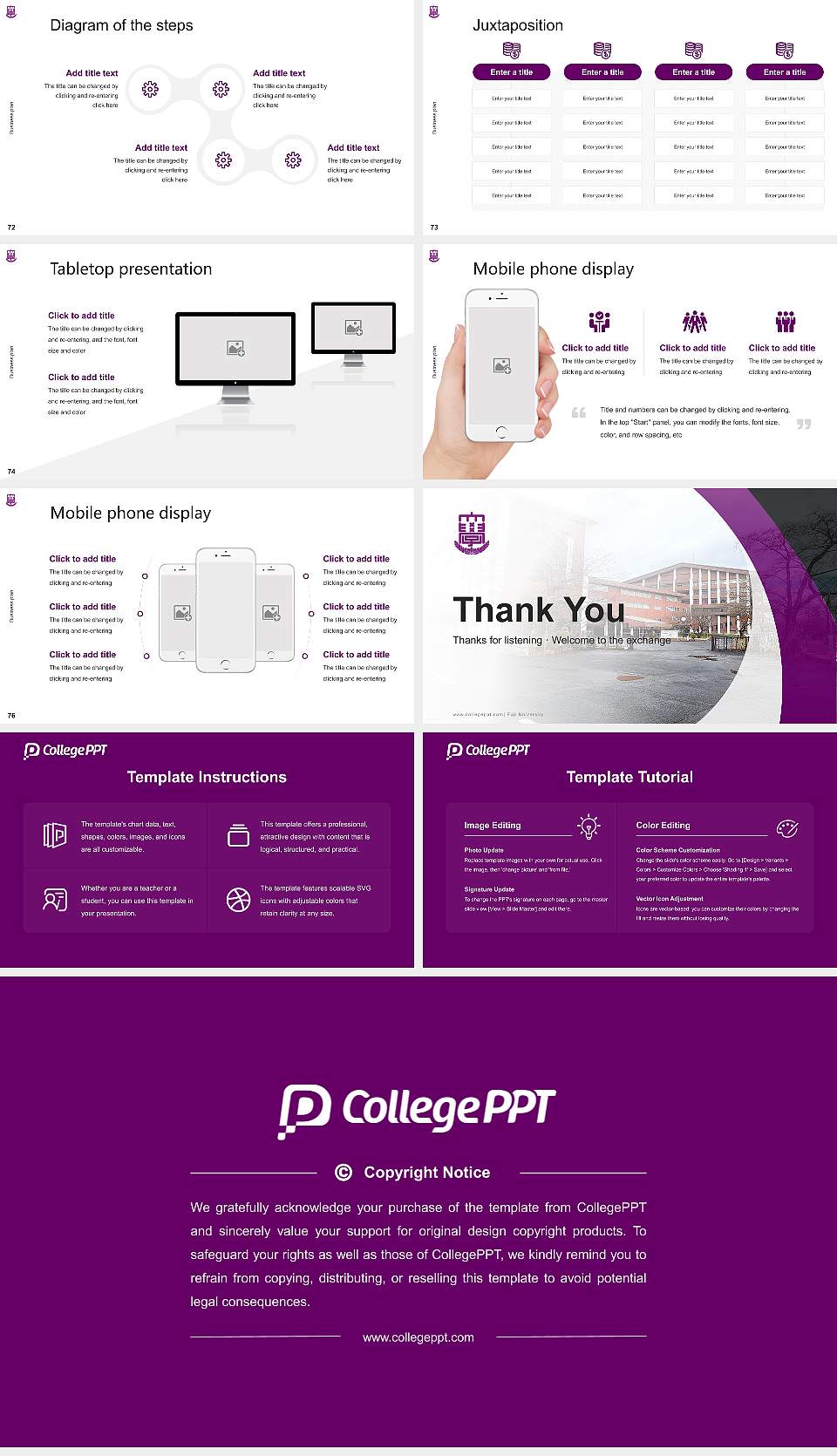 Fuji University Competition/Entrepreneurship Contest PPT Template16:9 ratio PPT effect preview image9