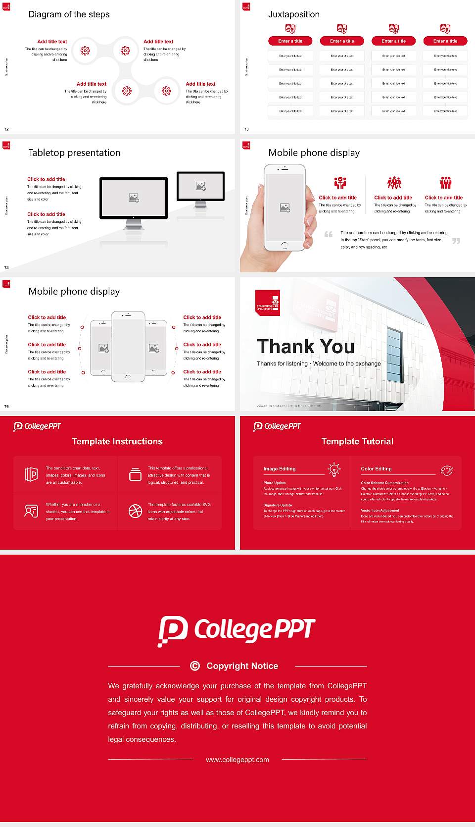 Staffordshire University Competition/Entrepreneurship Contest PPT Template16:9 ratio PPT effect preview image9