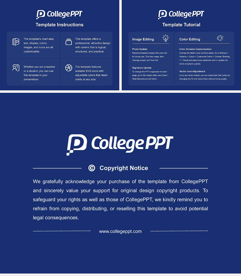 Korea University of Technology and Education Course/Courseware Creation PPT Template4:3 ratio PPT effect preview image5
