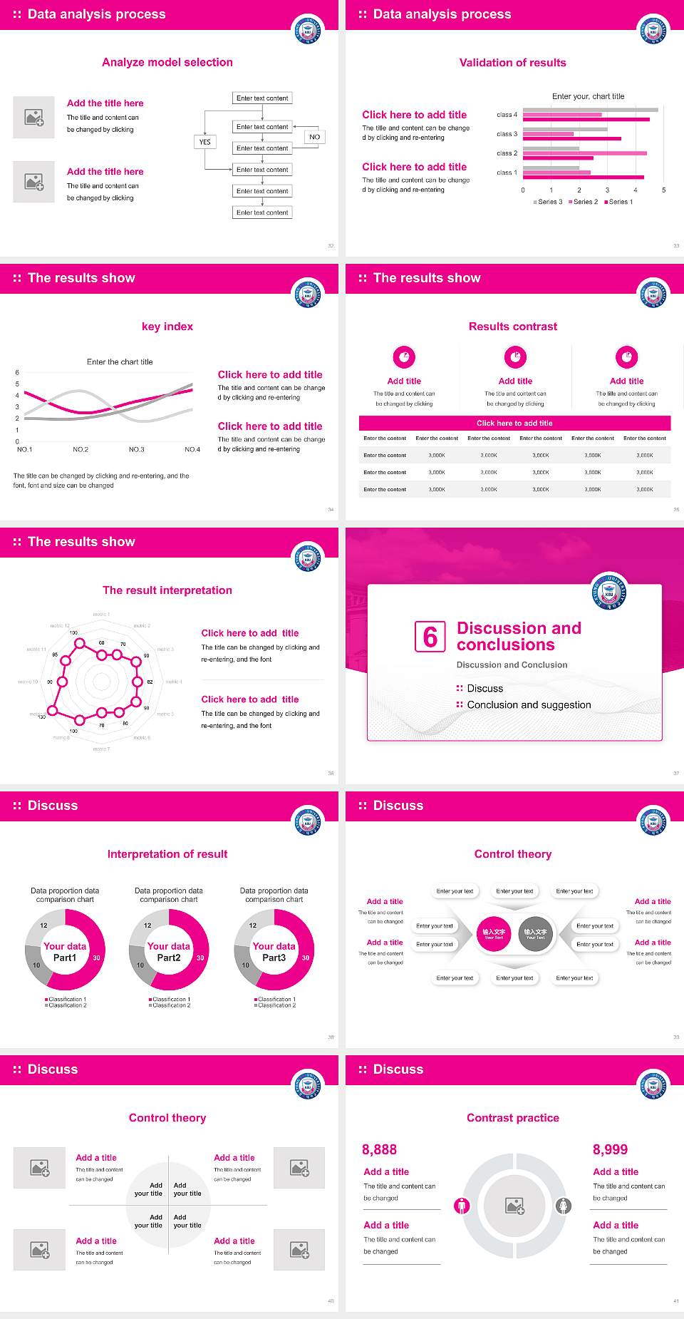 Kyungbok University Graduation Thesis Defense PPT Template4:3 ratio PPT effect preview image5