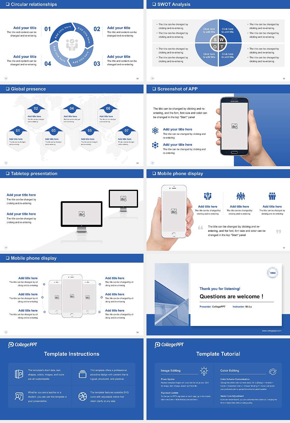 Samcheok National University General Purpose PPT Template16:9 ratio PPT effect preview image5
