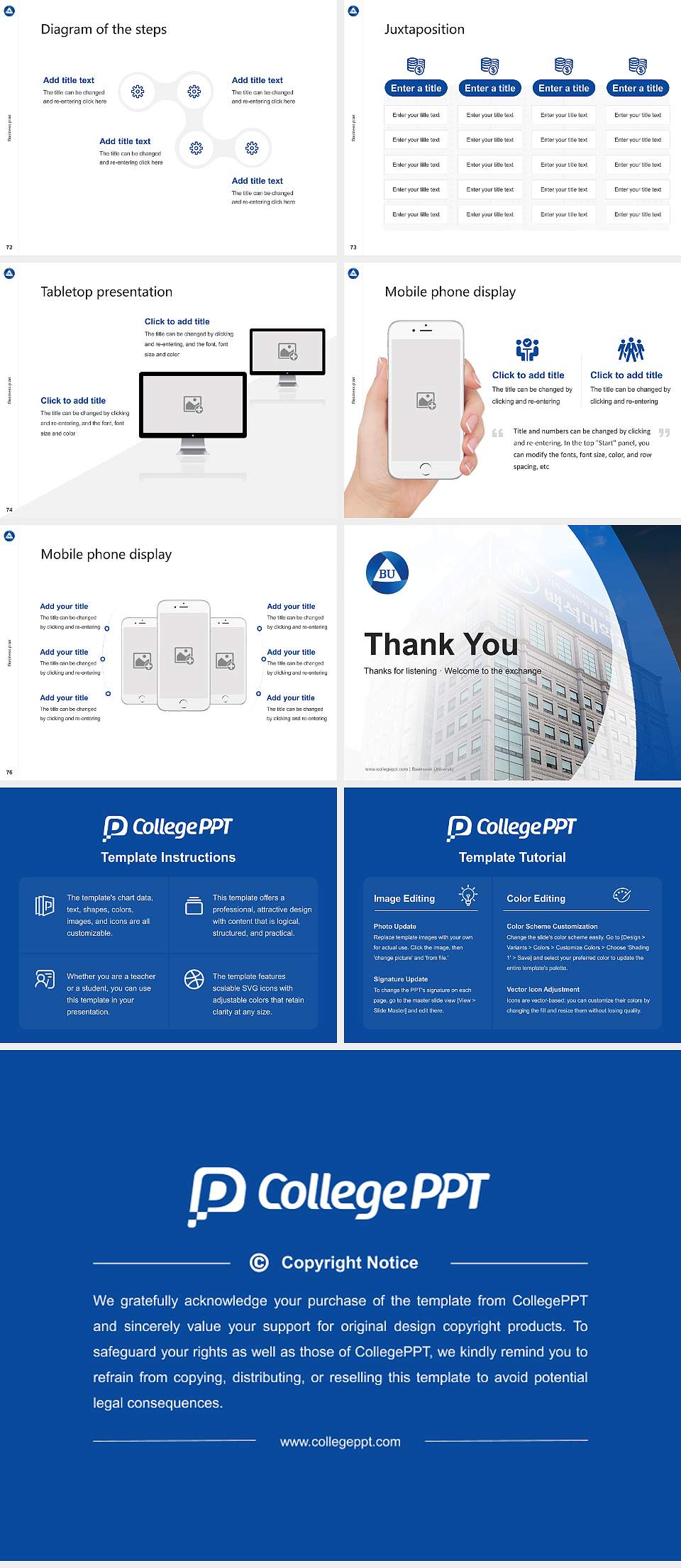 Baekseok University Competition/Entrepreneurship Contest PPT Template4:3 ratio PPT effect preview image9