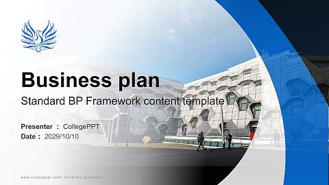 Coventry University Competition/Entrepreneurship Contest PPT Template