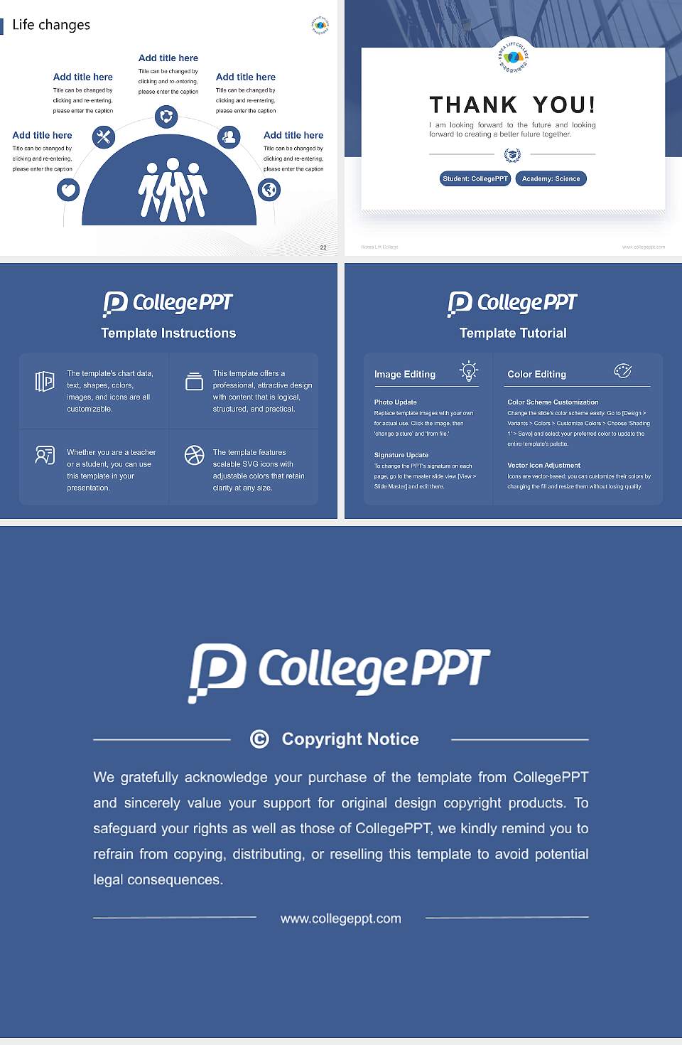 Korea Lift College National Scholarship Defense PPT Template4:3 ratio PPT effect preview image4