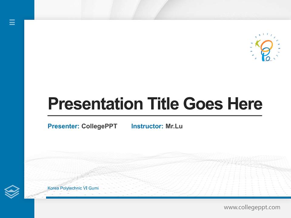 Korea Polytechnic Ⅵ Gumi Thesis Proposal/Graduation Defense PPT Template4:3 ratio PPT effect preview image5