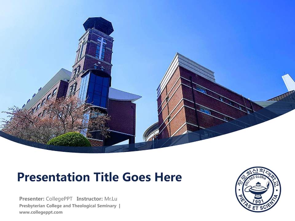 Presbyterian College and Theological Seminary Course/Courseware Creation PPT Template4:3 ratio PPT effect preview image5