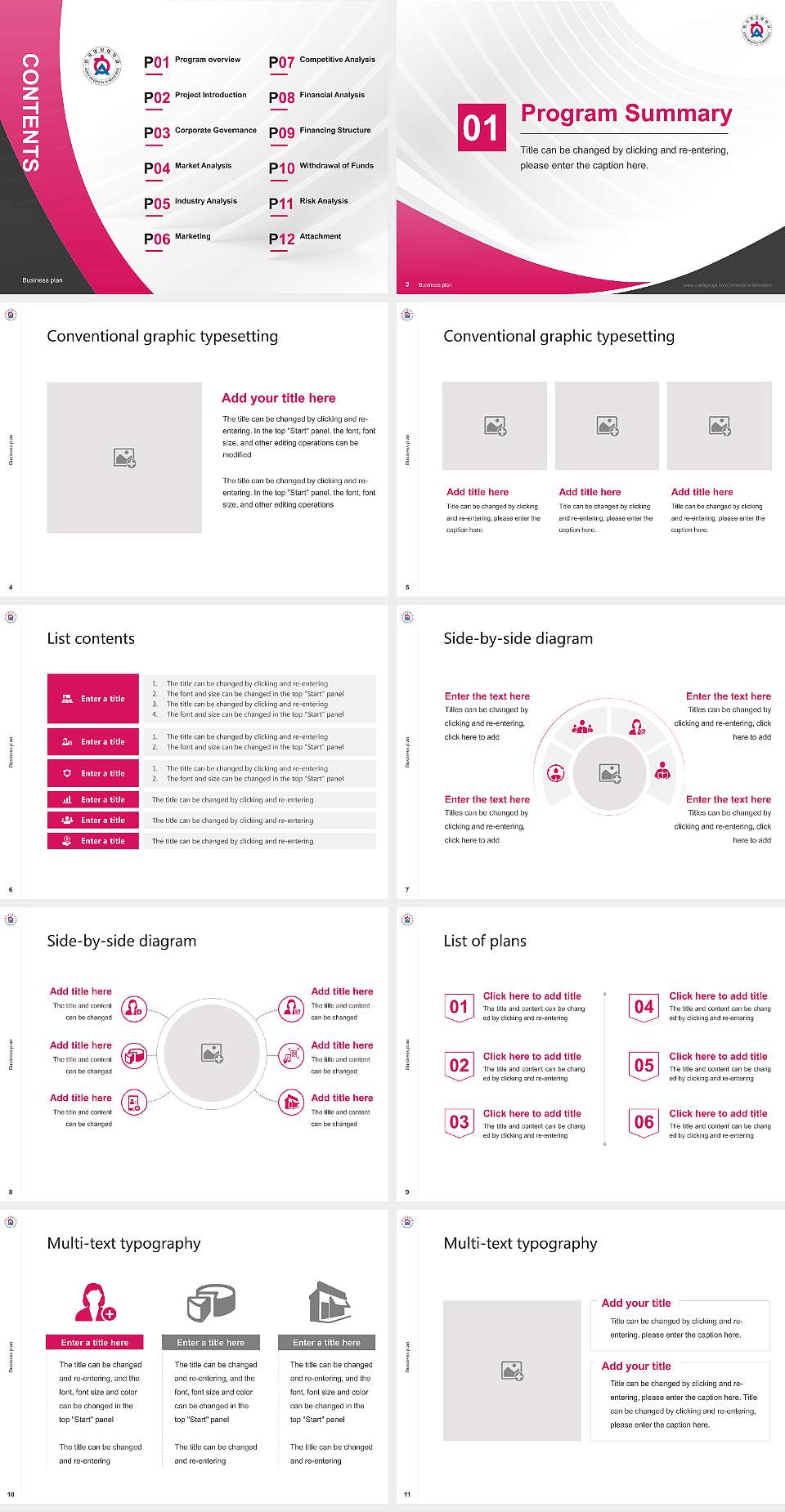Korea University of Media Arts Competition/Entrepreneurship Contest PPT Template4:3 ratio PPT effect preview image2