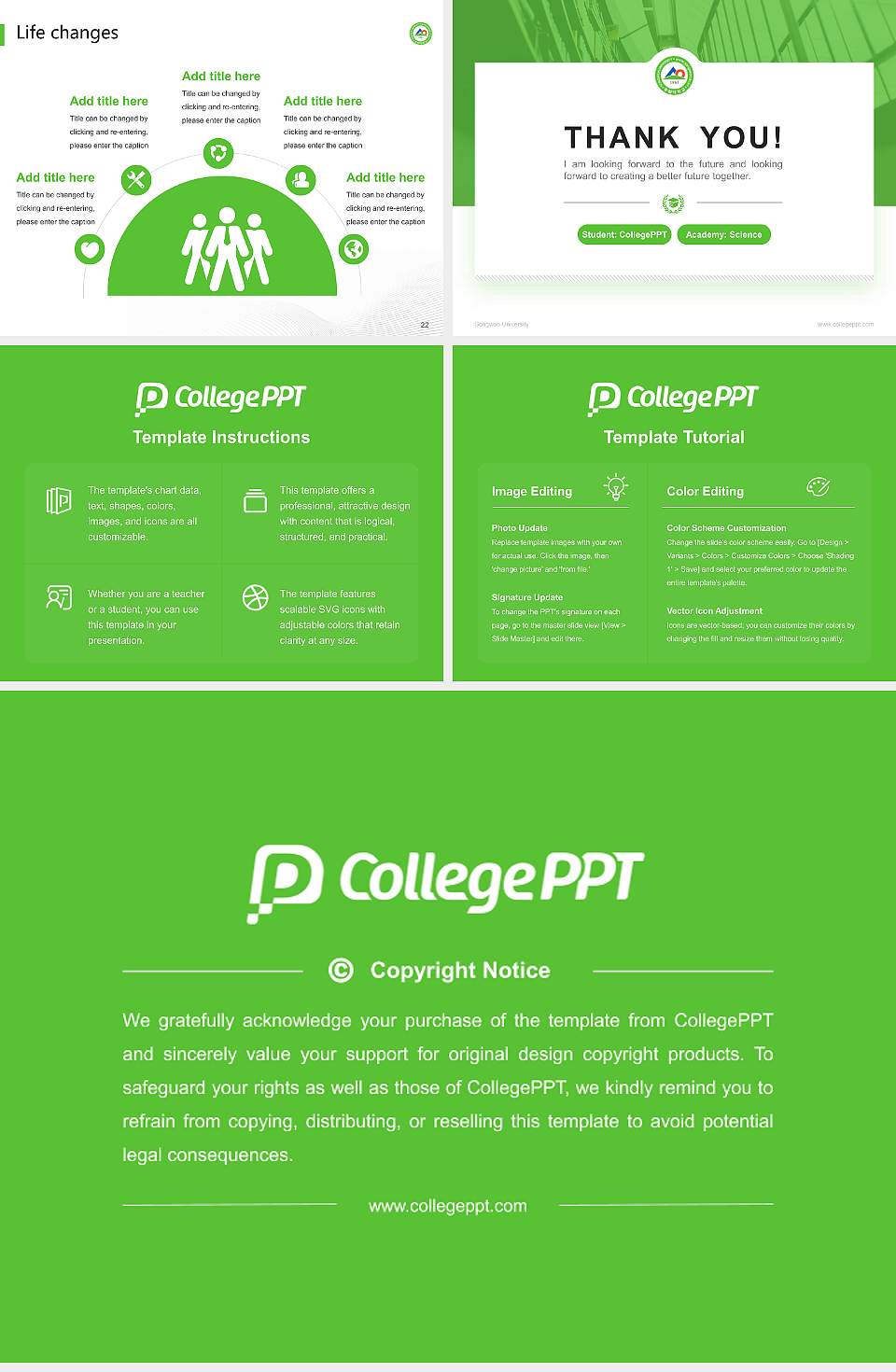 Songwon University National Scholarship Defense PPT Template4:3 ratio PPT effect preview image4