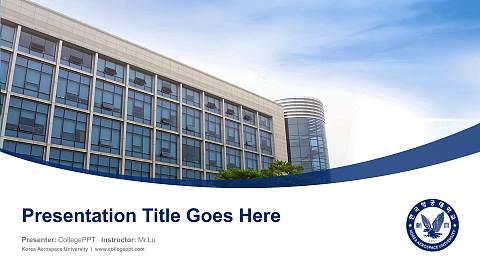 Korea Aerospace University Course/Courseware Creation PPT Template