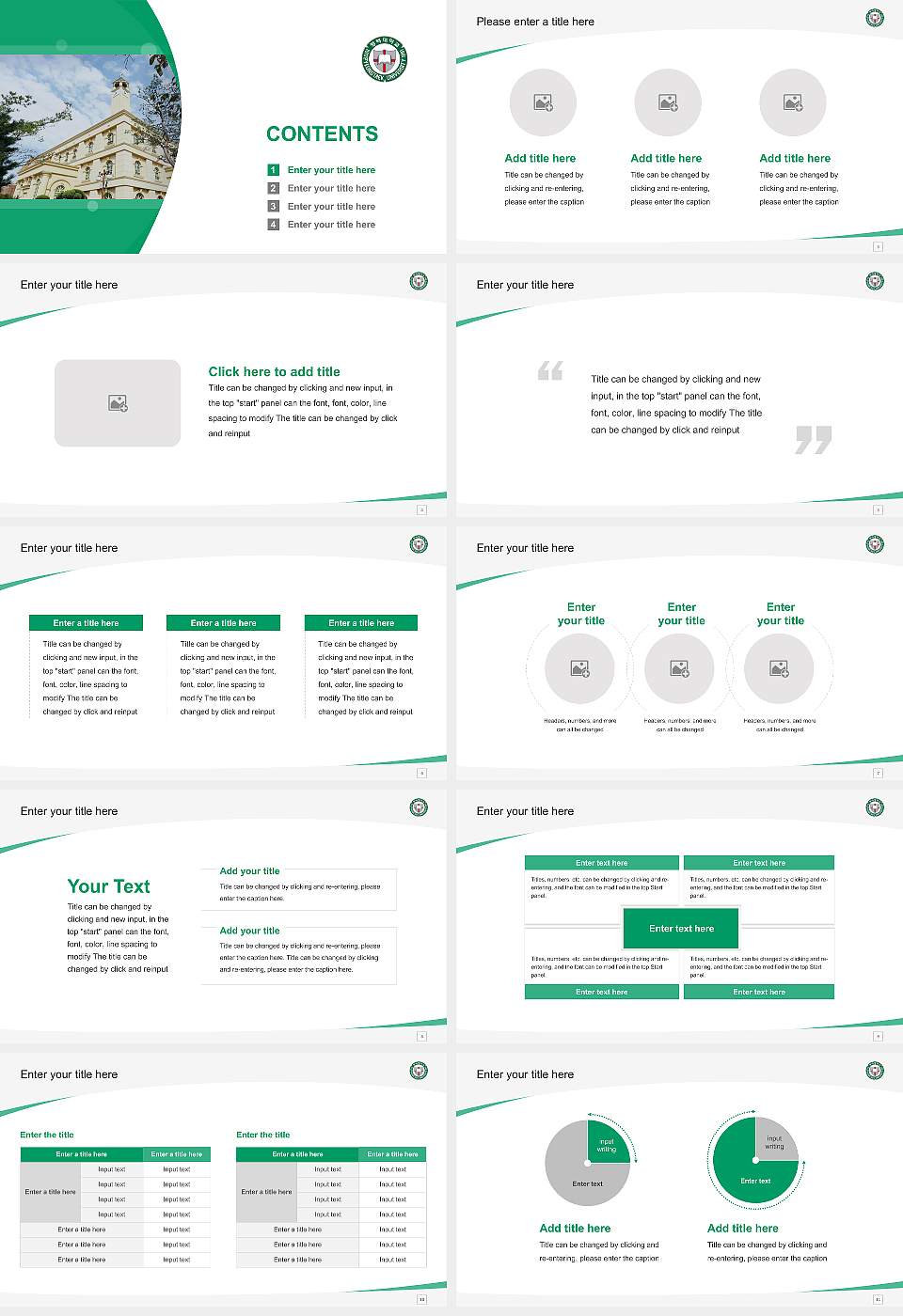 Pyeongtaek University Course/Courseware Creation PPT Template16:9 ratio PPT effect preview image2