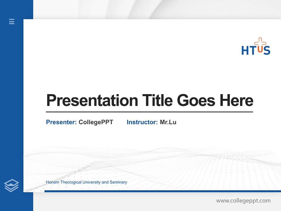 Honam Theological University and Seminary Thesis Proposal/Graduation Defense PPT Template4:3 ratio PPT effect preview image5