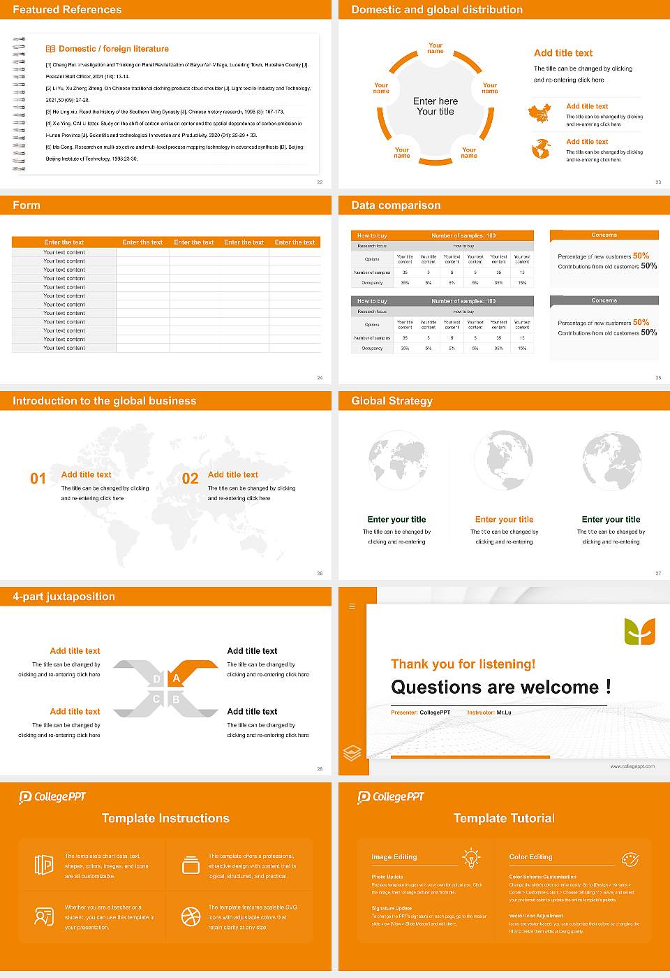 Korea National University of Welfare Thesis Proposal/Graduation Defense PPT Template16:9 ratio PPT effect preview image4